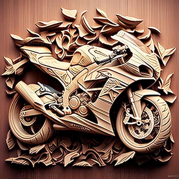 3D модель Kawasaki Ninja ZX 6R (STL)